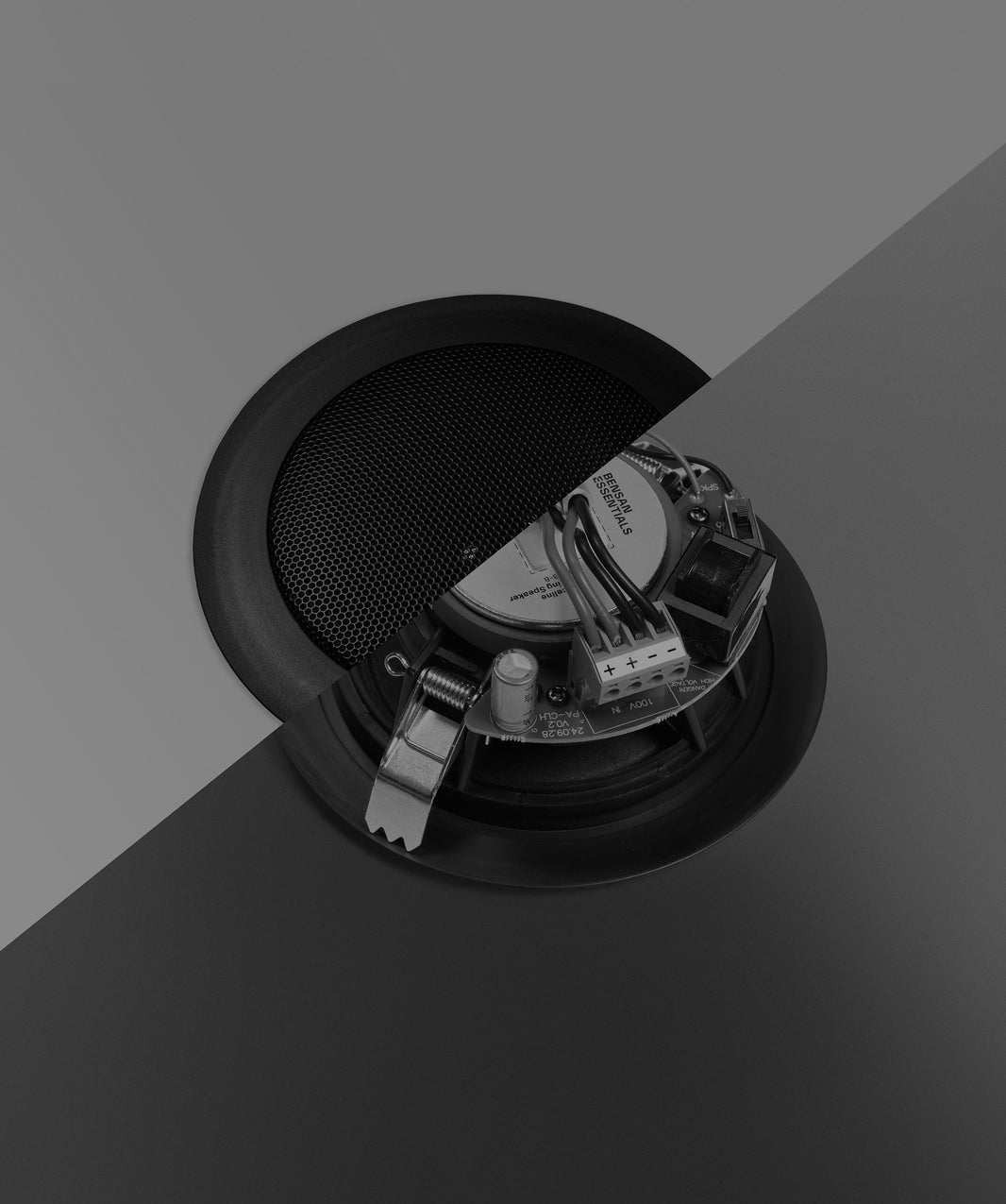 The best just got better. Bensan Essentials 435B 100V ceiling speaker.